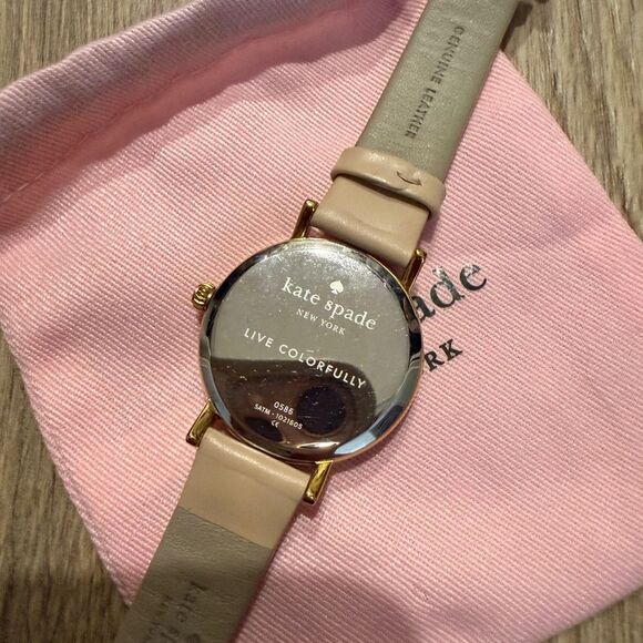 Kate Spade Beige Watch with Gold Details